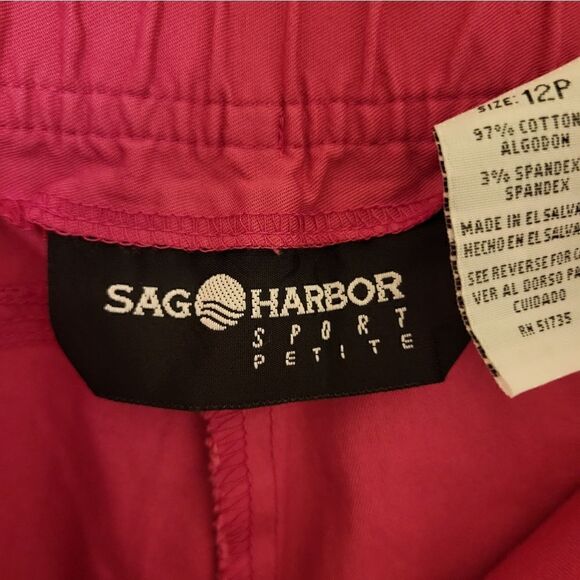 Sag Harbor Sport petite hot pink wide leg pants - Picture 5 of 7